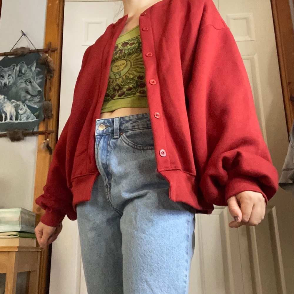 Red oversized jacket - Picture 2 of 3